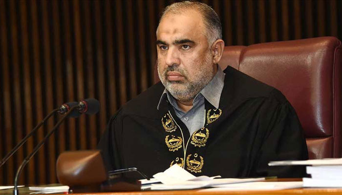 Anggota parlemen tidak dapat dihentikan dari pemungutan suara, kata Asad Qaiser