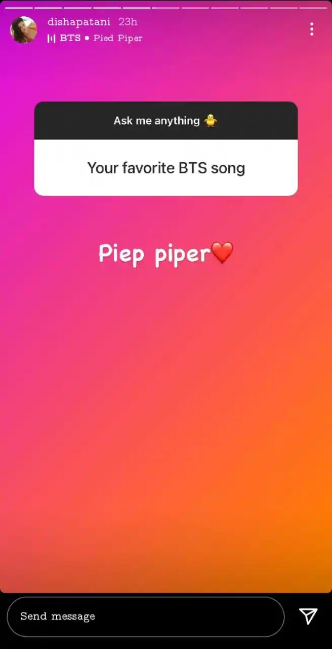 Disha Patani dishes on her favourite BTS song; any guesses?