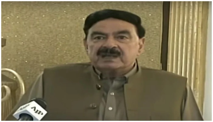 Interior Minister Sheikh Rasheed. — Screengrab