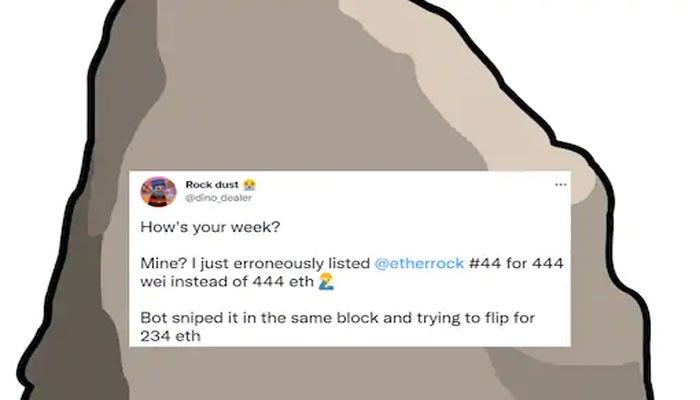 Man took to Twitter after accidentally selling NFT worth $1 million for less than a penny. —  Twitter