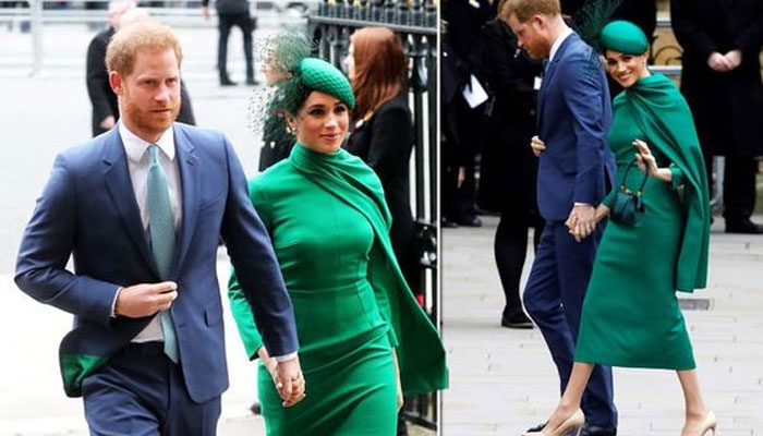 Meghan Markle wore a vibrant green cape dress at final royal outing for a reason
