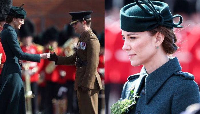 Kate Middleton wows in green outfit as she graces Duchess joins Prince William on St Patricks Day visit