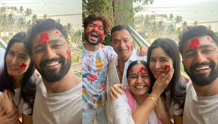 Katrina Kaif, Vicky Kaushal celebrate first Holi since wedding: pics