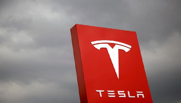 The logo of Tesla is seen in Taipei, Taiwan August 11, 2017. — Reuters /Tyrone Siu/File Photo