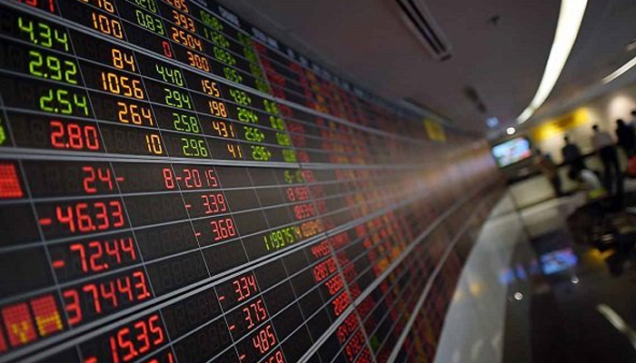 A digital stock board. — AFP/File