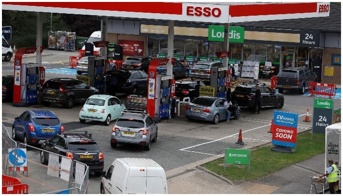 A petrol station. Reuters/File.