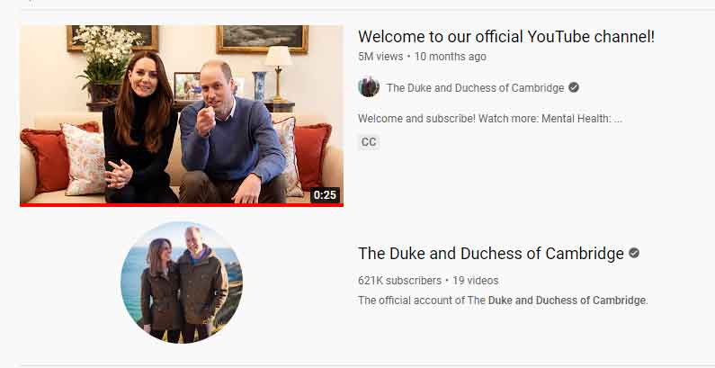 Kate Middleton, Prince Williams videos hit 5 million views on YouTube