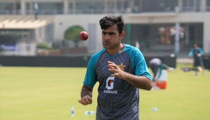 Pakistans leg-spinner Zahid Mahmood. — PCB