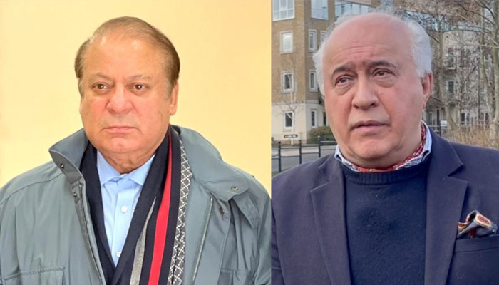 PML-N supremo Nawaz Sharif (left) and Broadsheet CEO Kaveh Moussavi.