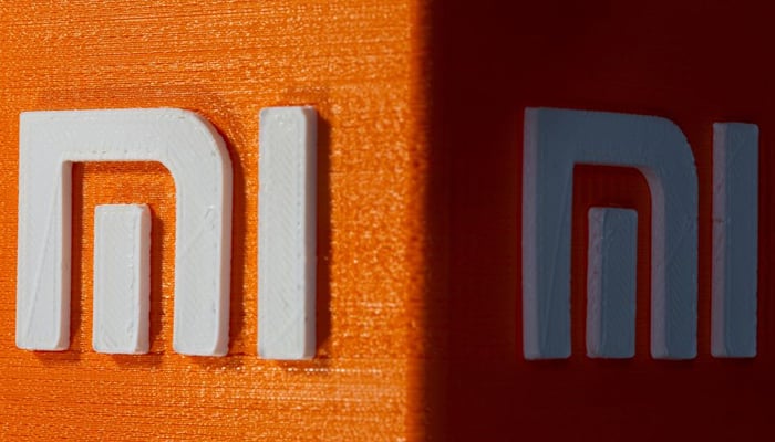 A 3D printed Xiaomi logo is seen in this illustration taken on September 30, 2021. — Reuters