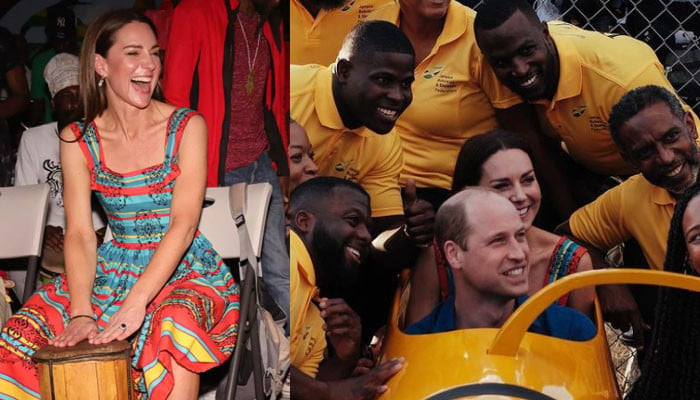 Pangeran William, Kate menjadi viral dengan selfie bobsleigh, bermain drum di Jamaika