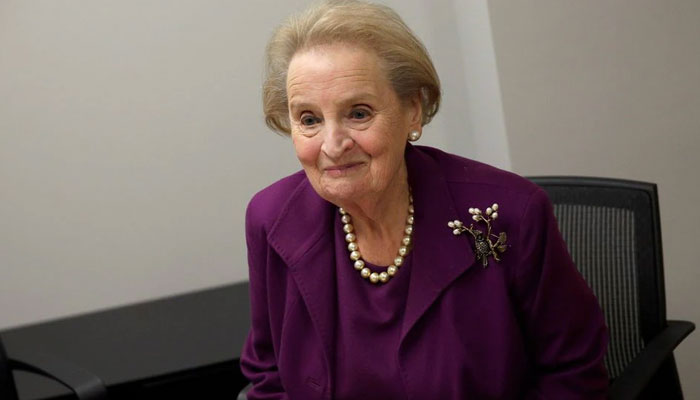 Former U.S. Secretary of State Madeleine Albright speaks before an interview in Washington, US, on November 28, 2016. — Reuters/File