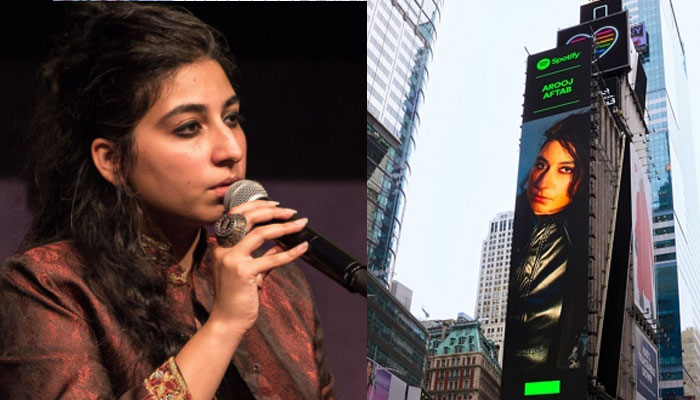 Arooj Aftab becomes first Pakistani artist to light up Times Square in New York
