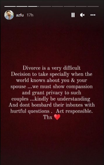 Pakistani celebrities react to Sajal – Ahad divorce rumours