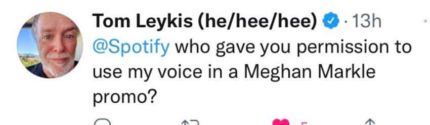 Tom Leykis to sue Meghan Markle over Spotify teaser?