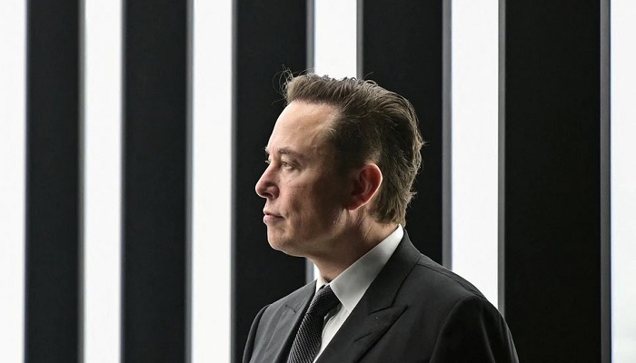 Elon Musk attends the opening ceremony of the new Tesla Gigafactory for electric cars in Gruenheide, Germany, on March 22, 2022. — Reuters