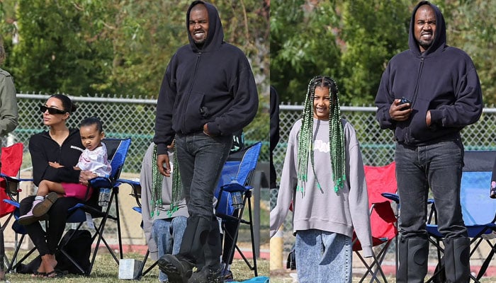 Inside Kim Kardashian, Kanye West’s awkward reunion at son’s soccer game  Photo Credits: Daily Mail