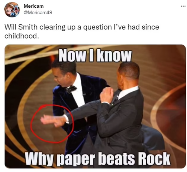 Netizens unleash meme fest on Will Smith slapping Chris Rock at Oscars 2022