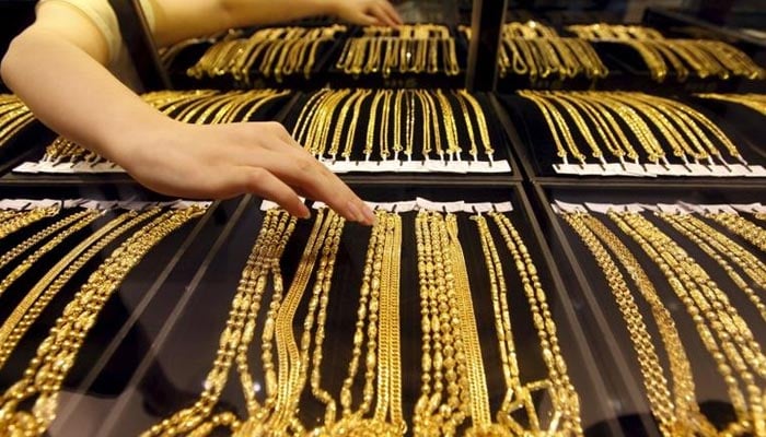 Gold chains. — Reuters/File