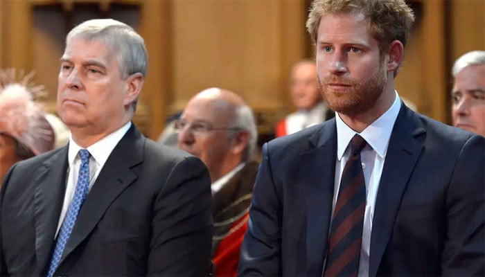 Prince Andrew et Harry et service commémoratif pour le prince Philip