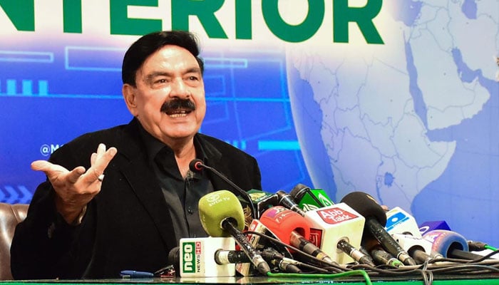 Interior Minister Sheikh Rasheed. — PID/File