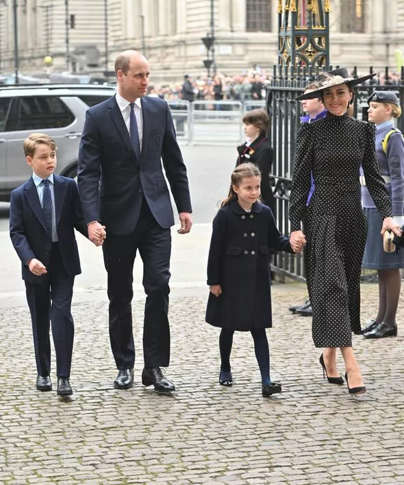 Prince George, Charlotte accompany parents William, Kate at Prince Philip’s memorial 2 Prince George, Charlotte accompany parents William, Kate at Prince Philip’s memorial