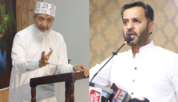 JI Sindh chief Muhammad Hussain Mehanti (left) and PSP Chairperson Mustafa Kamal. — Twitter/ @MehantiHussain/ @PSPPakistan