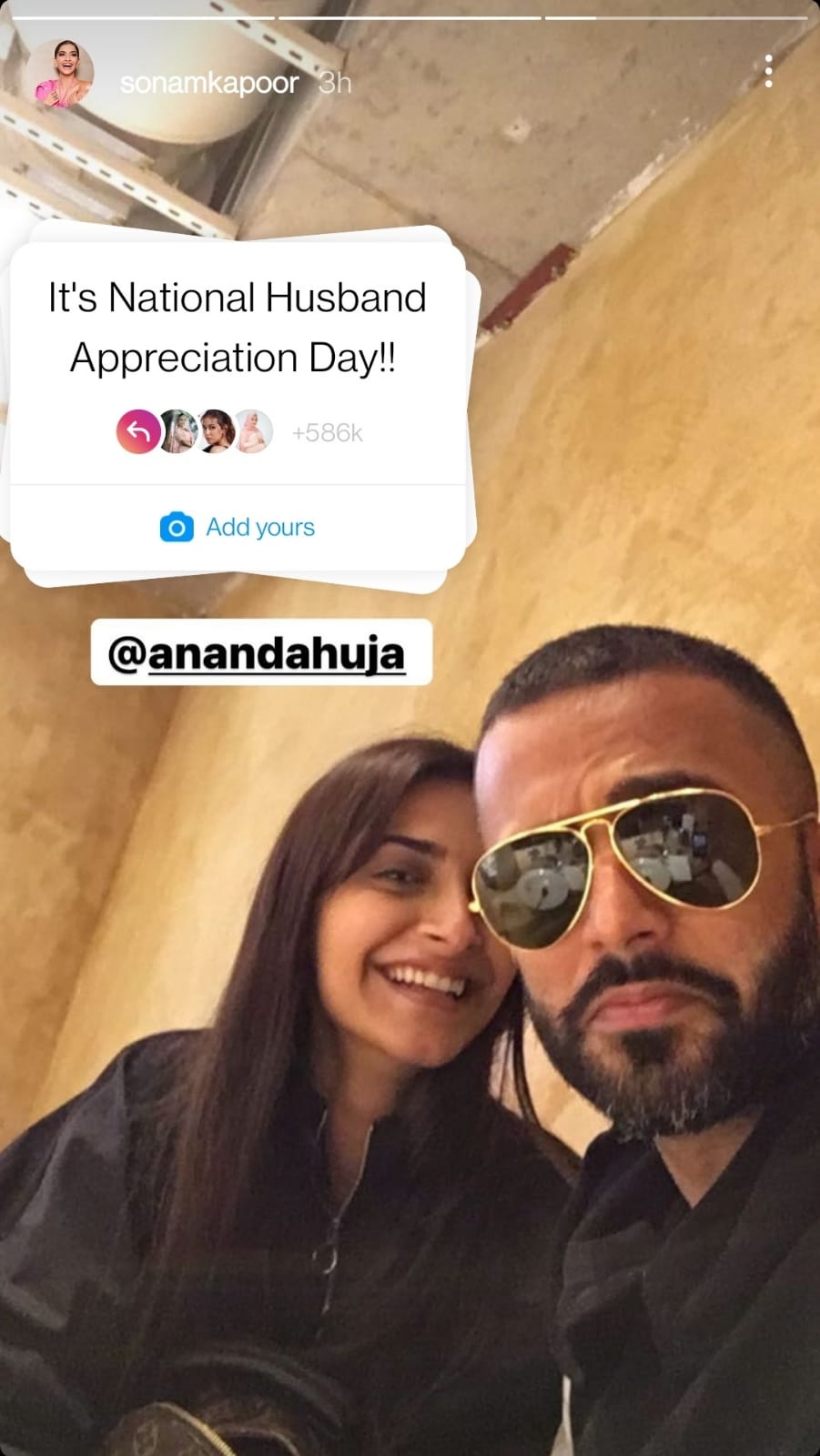 Sonam Kapoor extends heartfelt wishes to Anand Ahuja on National Husband Appreciation Day