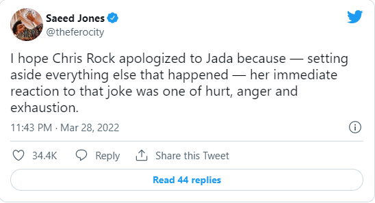 Netizens blast Chris Rock over pending apology to Jada Pinkett Smith