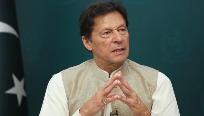 Prime Minister Imran Khan addressing the nation. — Reuters