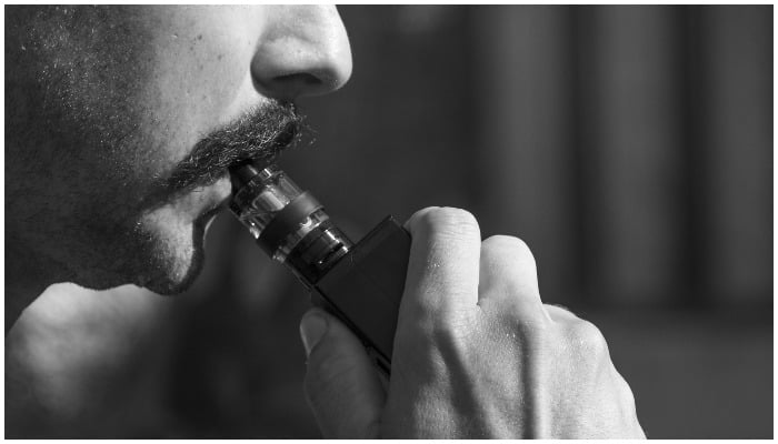 Representational image of a man smoking through a vape pen. — Pixabay/sarahjohnson1