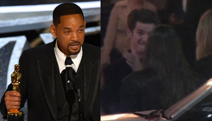 Andrew Garfield recreates Will Smith slap outside Oscars hall: Video