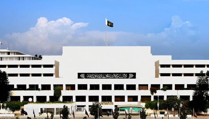 اسلام آباد میں پارلیمنٹ ہاؤس۔  - Twitter/NAofPakistan
