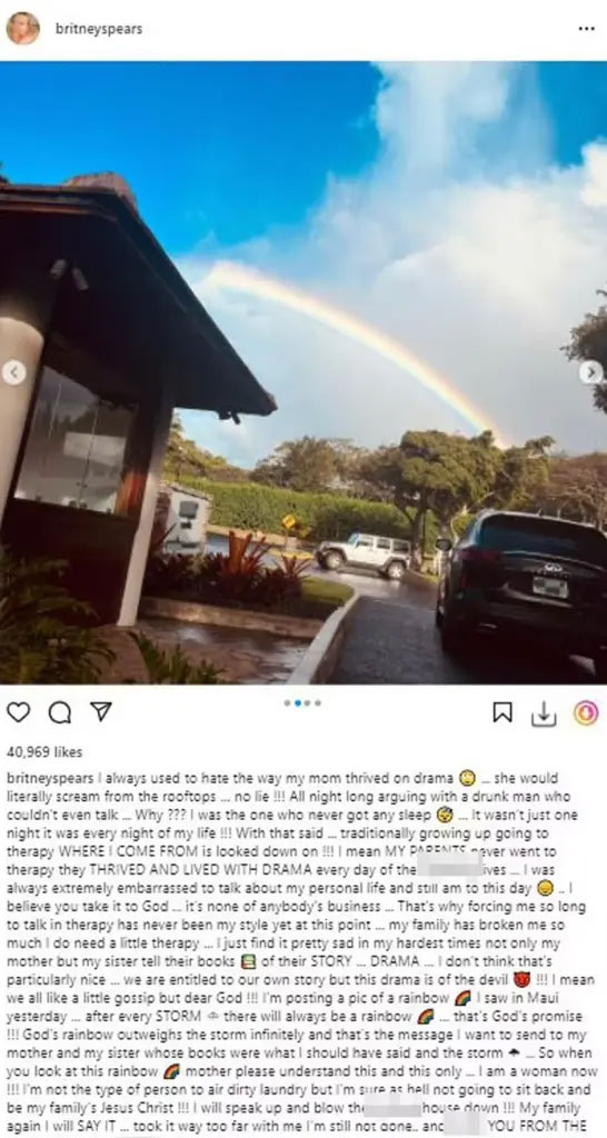 Britney Spears accuses parents Lynne, Jamie Spears of ‘thriving, living off drama’