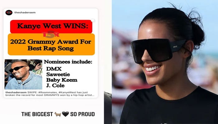 Kanye Wests girlfriend Chaney Jones proud of beau on his 24th Grammy win