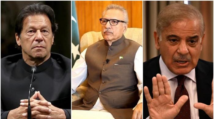 President Alvi writes to Imran Khan, Shahbaz for appointment of caretaker PM 