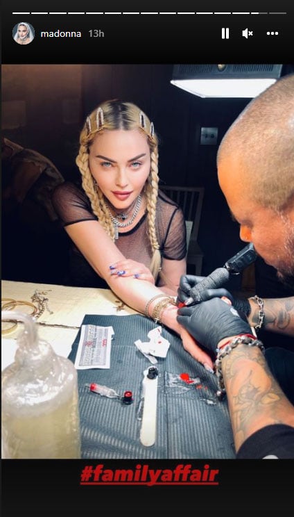 Madonna pays tribute to her mother with new tattoo: ‘My mother bled for me’