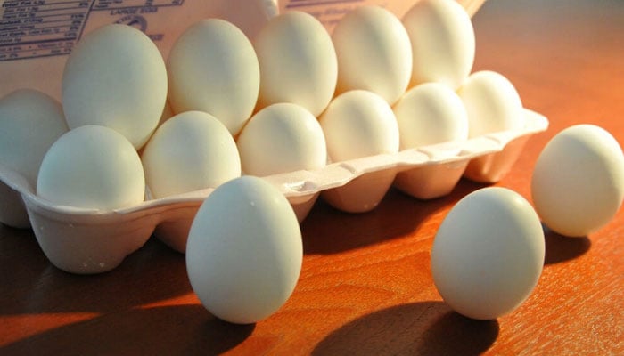 Avoiding eating raw eggs is one recommendation to reduce the risk of salmonella poisoning. AFP/file