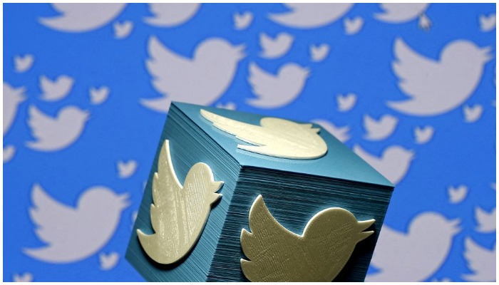 A 3D-printed logo for Twitter is seen in this picture illustration made in Zenica, Bosnia and Herzegovina on January 26, 2016. &mdash; Reuters