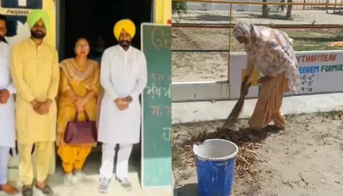 MLA Labh Singh Ugoke chief guest in a government school where his mother works as a sweeper. ANI