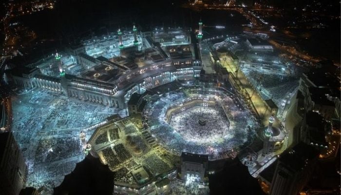 Prayers being conducted in Masjid-ul-haram. — APP