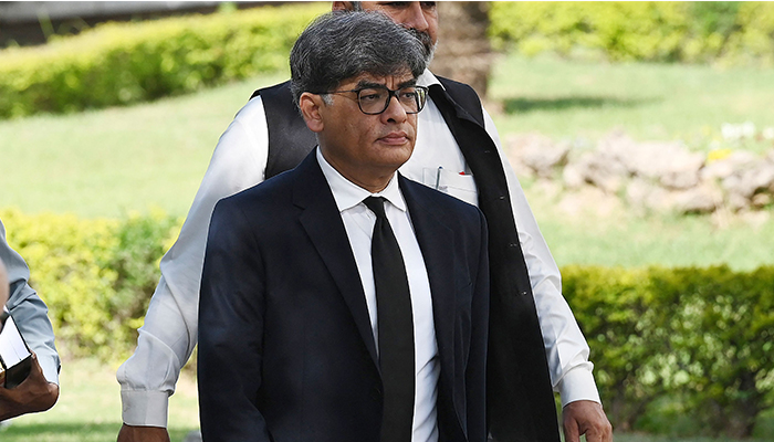 Attorney-General for Pakistan, Khalid Jawed Khan arrives to attend a hearing outside the Supreme Court building in Islamabad on April 7, 2022. — AFP