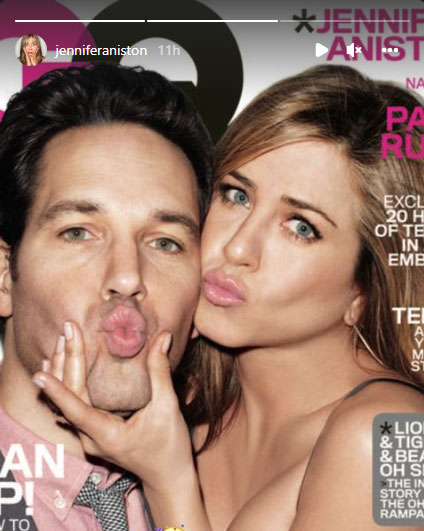 Jennifer Aniston showers love on Paul Rudd on his 53rd Birthday