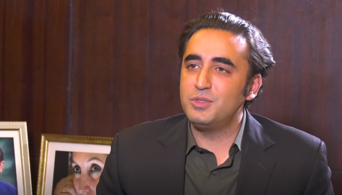 PPP Chairman Bilawal Bhutto-Zardari during an interview with a foreign publication. — Video Screengrab