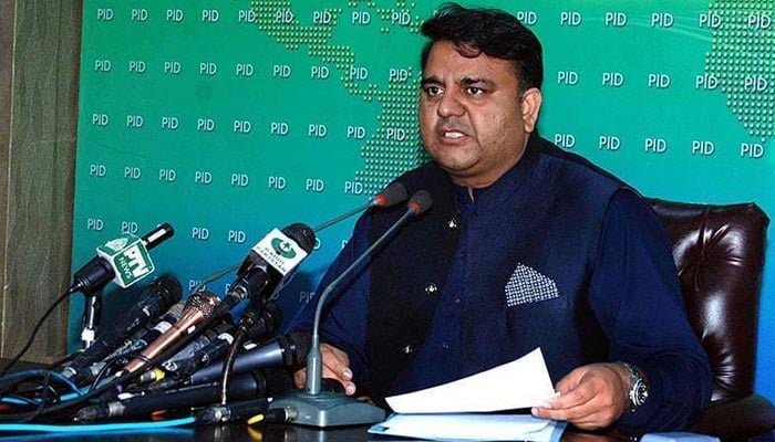 Federal Minister for Information and Broadcasting Fawad Chaudhry. — PID/File
