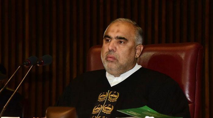 PTI's Asad Qaiser resigns over no-confidence motion PTI's Asad Qaiser resigns over no-confidence motion