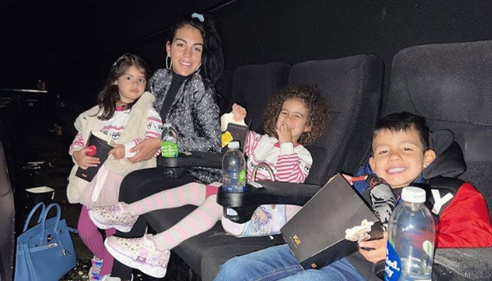 Georgina Rodriguez enjoys film with kids in cinema as beau Ronaldo apologises for ‘outburst’