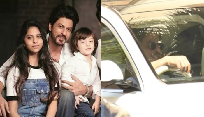 Shah Rukh Khan takes AbRam and Suhana on weekend drive in Mumbai