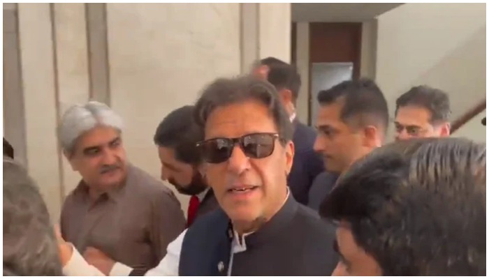 WATCH: Imran Khans first visit to Parliament House after ouster as PM