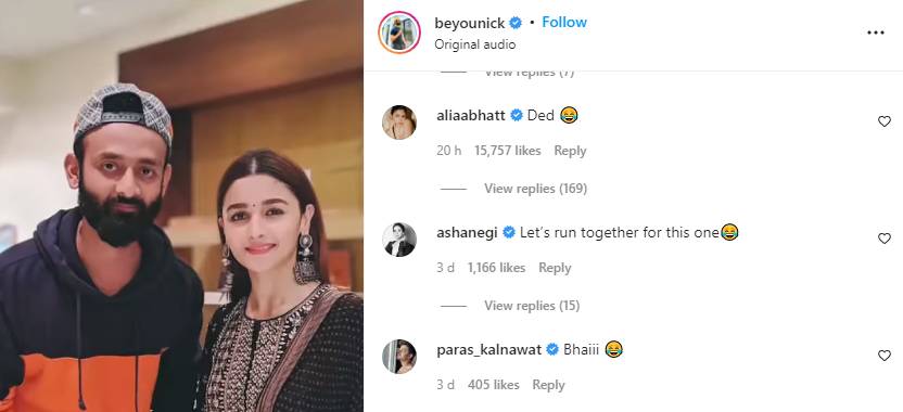Alia Bhatt responds to Ranbir Kapoor wedding buzz with Instagram comment